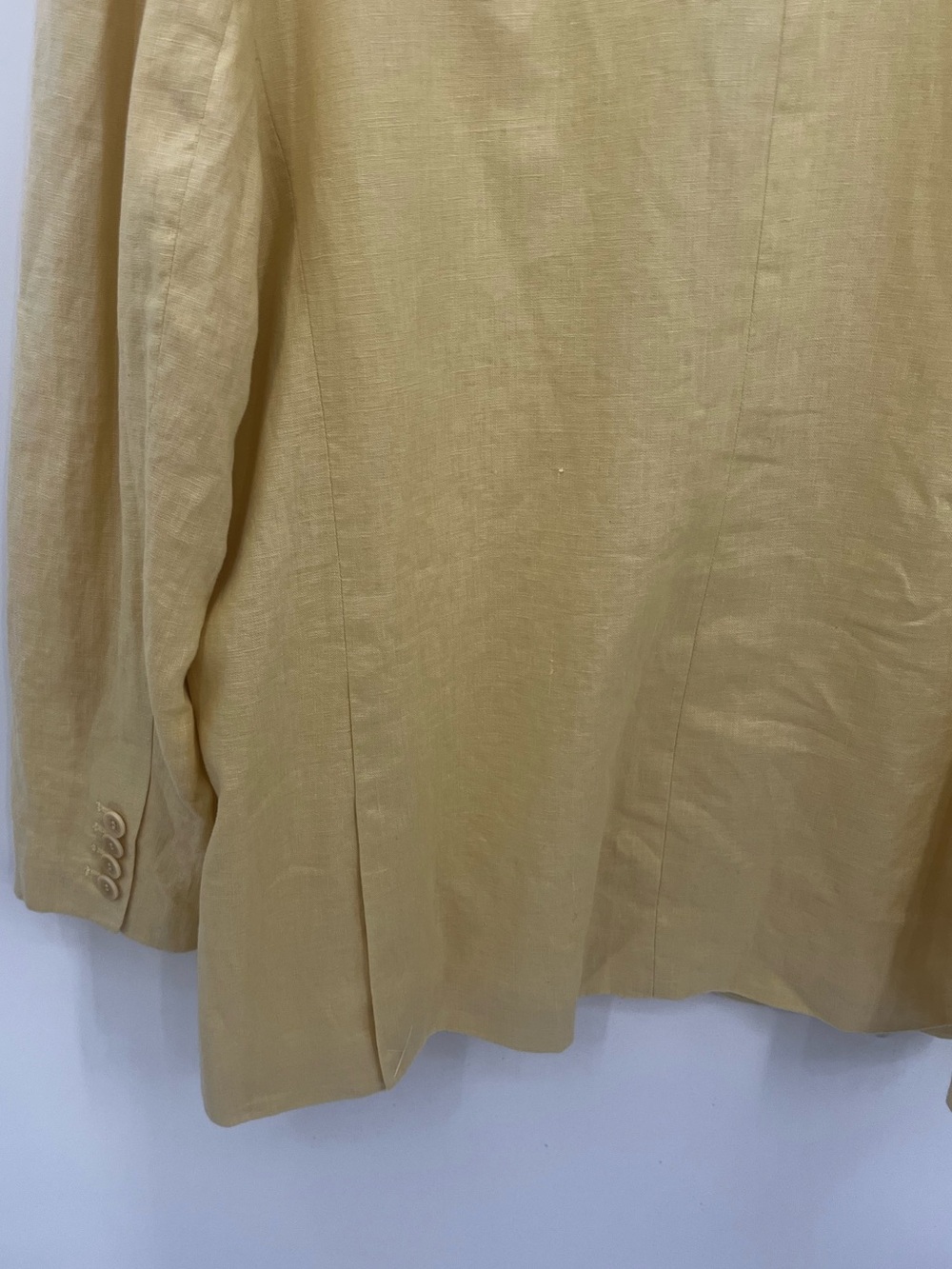 Madewell the Oversized Yellow Linen Blazer - Picture 7 of 14